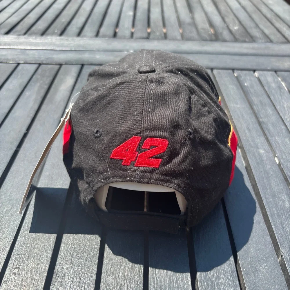 Chase Authentics NASCAR Hat Mens OSFM Black Red NWT Havoline 42 Montoya Pit Cap